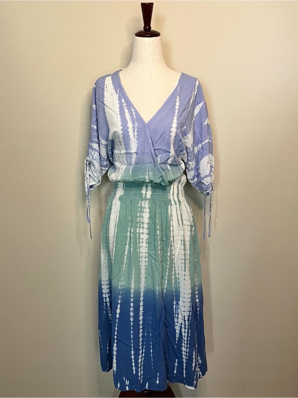 Simply Southern Lavender, Mint & Blue Tie-Dye Midi Dress